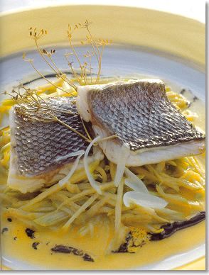 New Wave Sea Bass with Vanilla-Scented Olive Oil