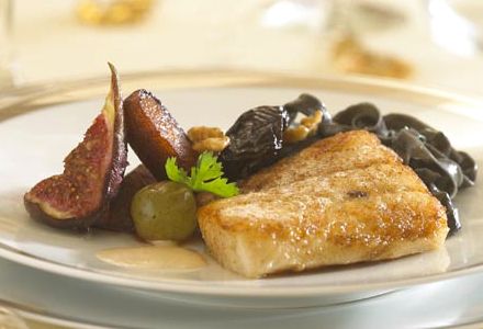 Roast Pike-Perch Loin with Christmas Beer and Fruit Fricassée