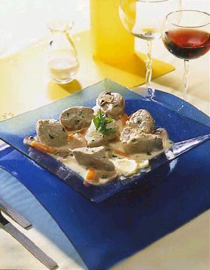 Veal Blanquette with Two Mushrooms