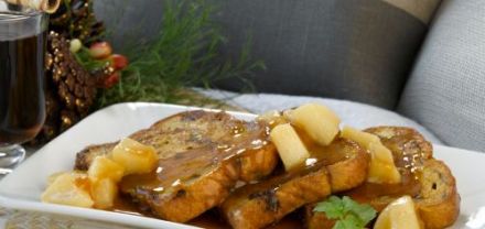 Light French Toast with Caramelized Apples