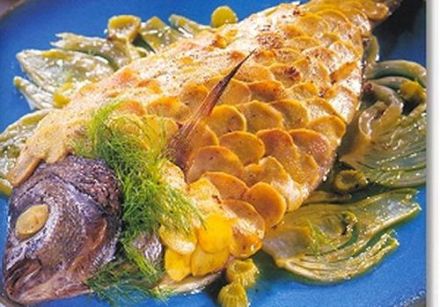 Sea Bream with Fennel and Ginger Scales