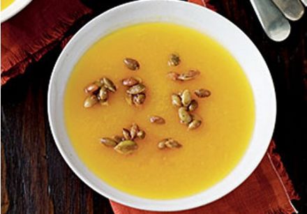Butternut Squash Soup with Spiced Seeds