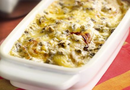 Chicken Gratin with Blue Cheese