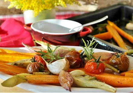 Grilled vegetables on the barbecue