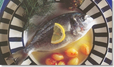 Sea Bream Roasted with Bay Leaf and Lemon with Fennel Seeds and Green Tomato Jam