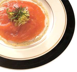 Smoked Salmon with Green Peppercorn Mousse