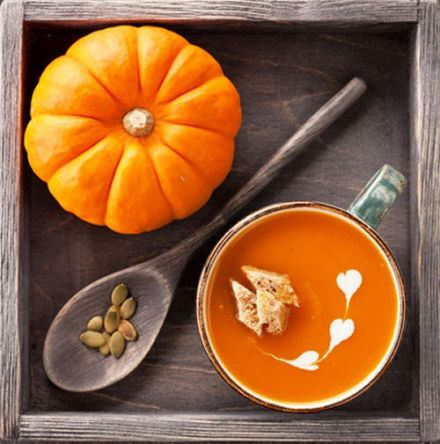 Pumpkin soup with cardamom