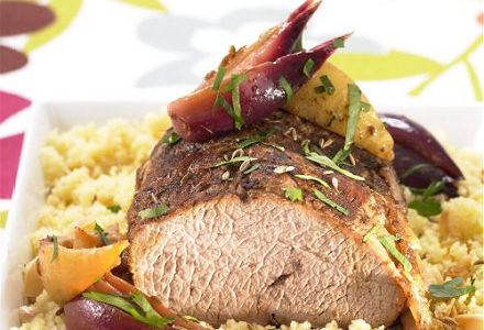 Spiced Veal Roast with Couscous