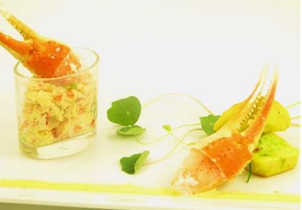 Crab Salad with Curry and Parmesan Loaf 1